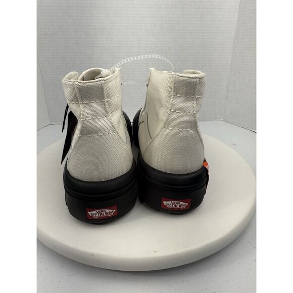 Vans Sk8-Hi Tapered Heavy Women's Size 9 Canvas White Modular Swap It Shoes NEW - Picture 7 of 16